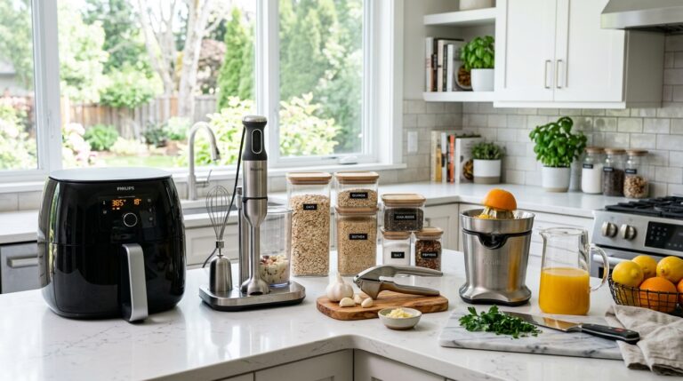 Best kitchen gadgets worth buying displayed in a modern kitchen